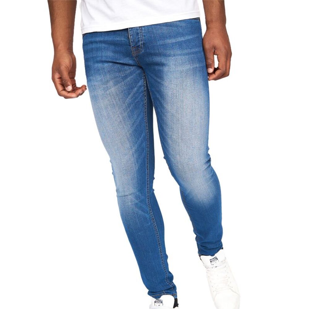 Crosshatch Mens Barbeck Slim Jeans / Stone Wash